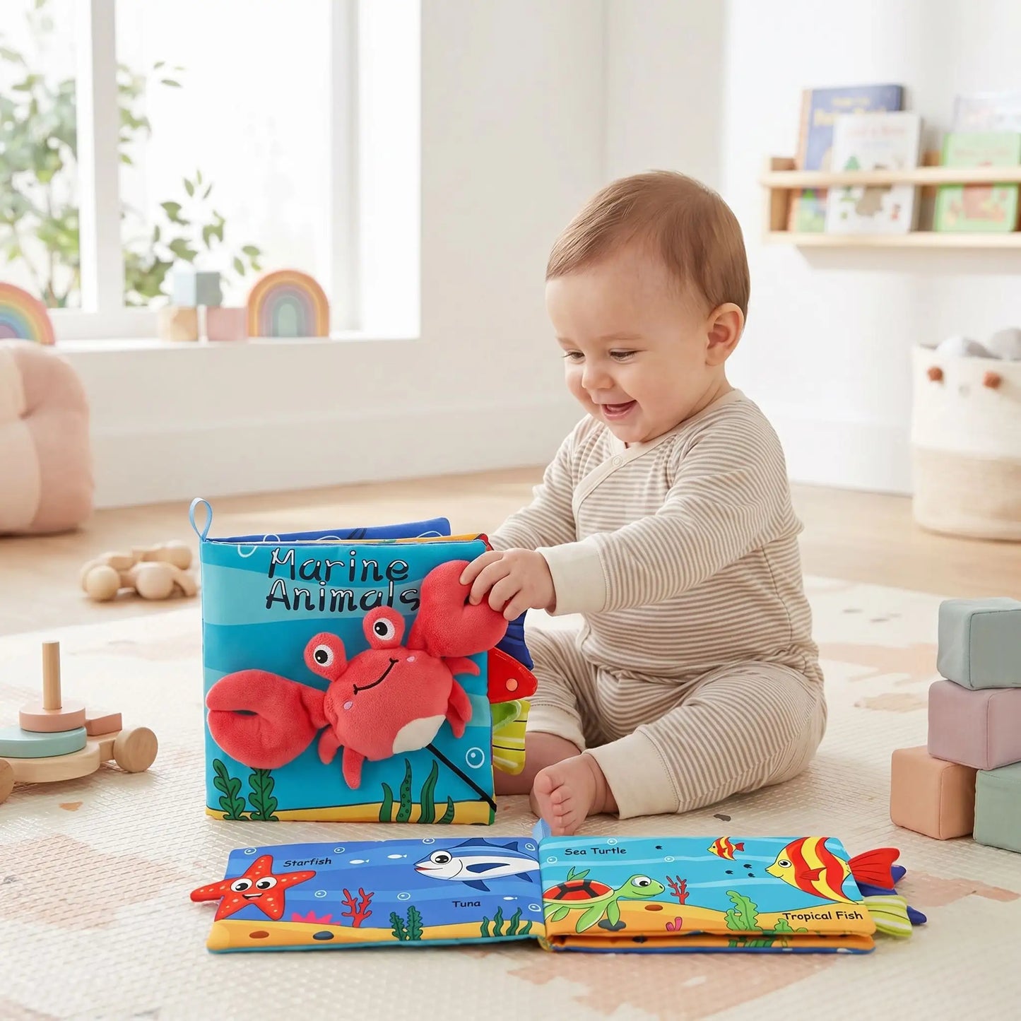 livre musical bebe joue bebe assis