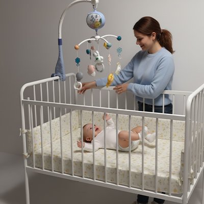 Mobile bébé maman