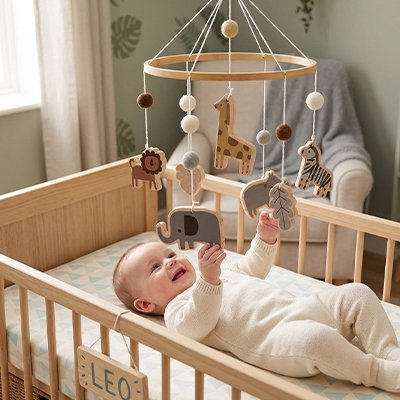 Mobile BEBE pour lit bebe dos
