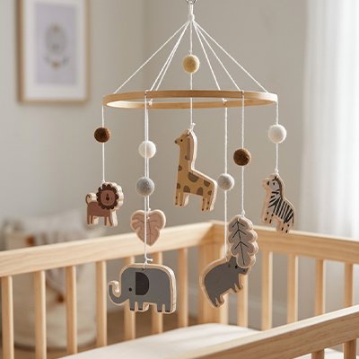 Mobile BEBE pour lit girafe