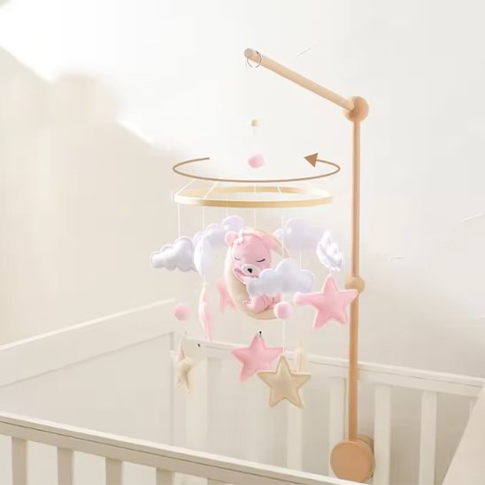 MOBILE BEBE ROSE TOURNE