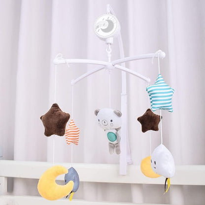 Mobile musical bébé ourson blanc