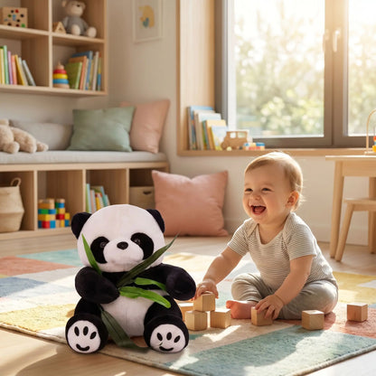 ours en peluche panda bebe joue