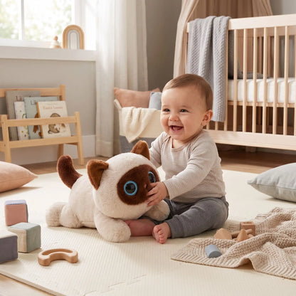 Peluche chat noir et blanc | Douceur Éveil