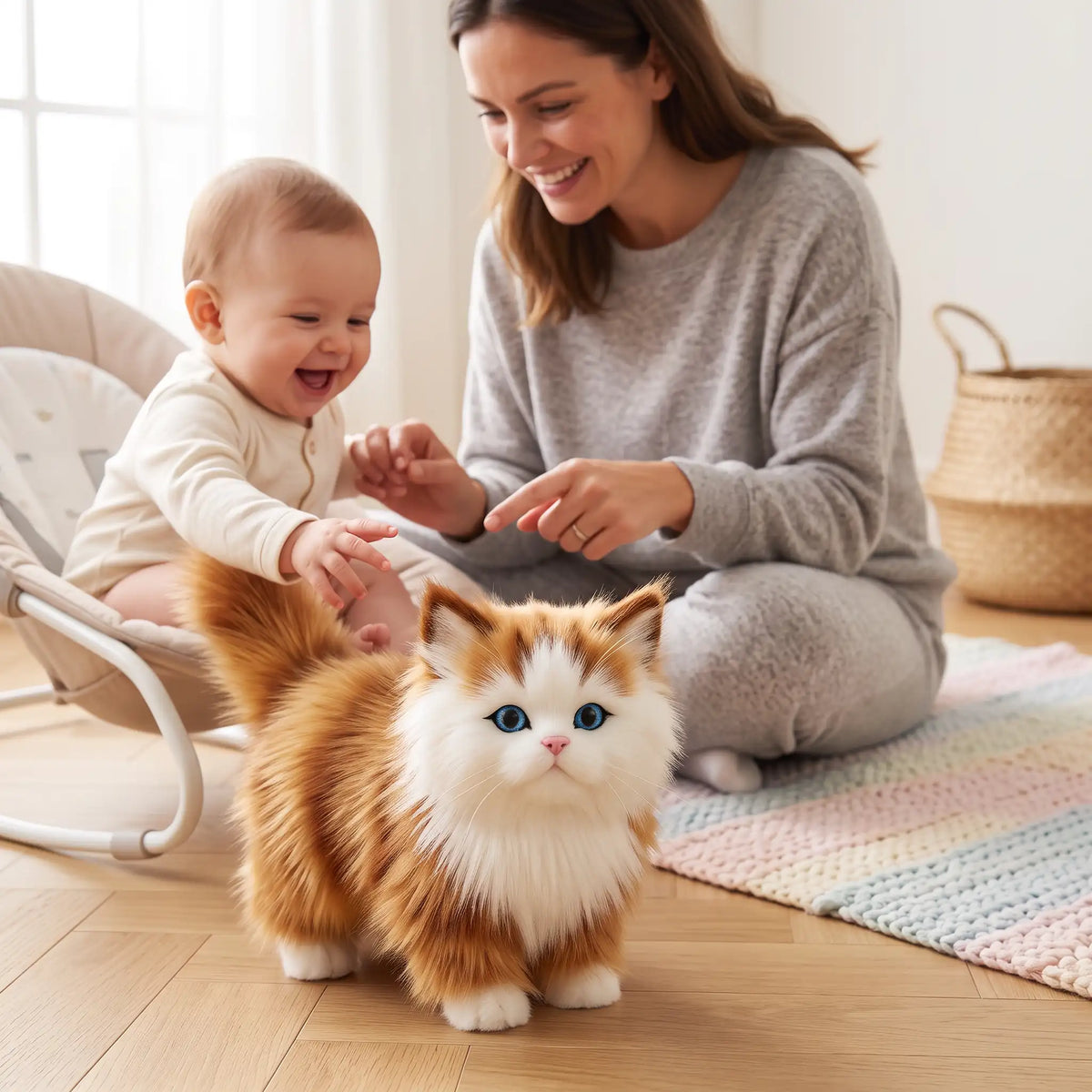 peluche chaton noir ultra maman joue bebe