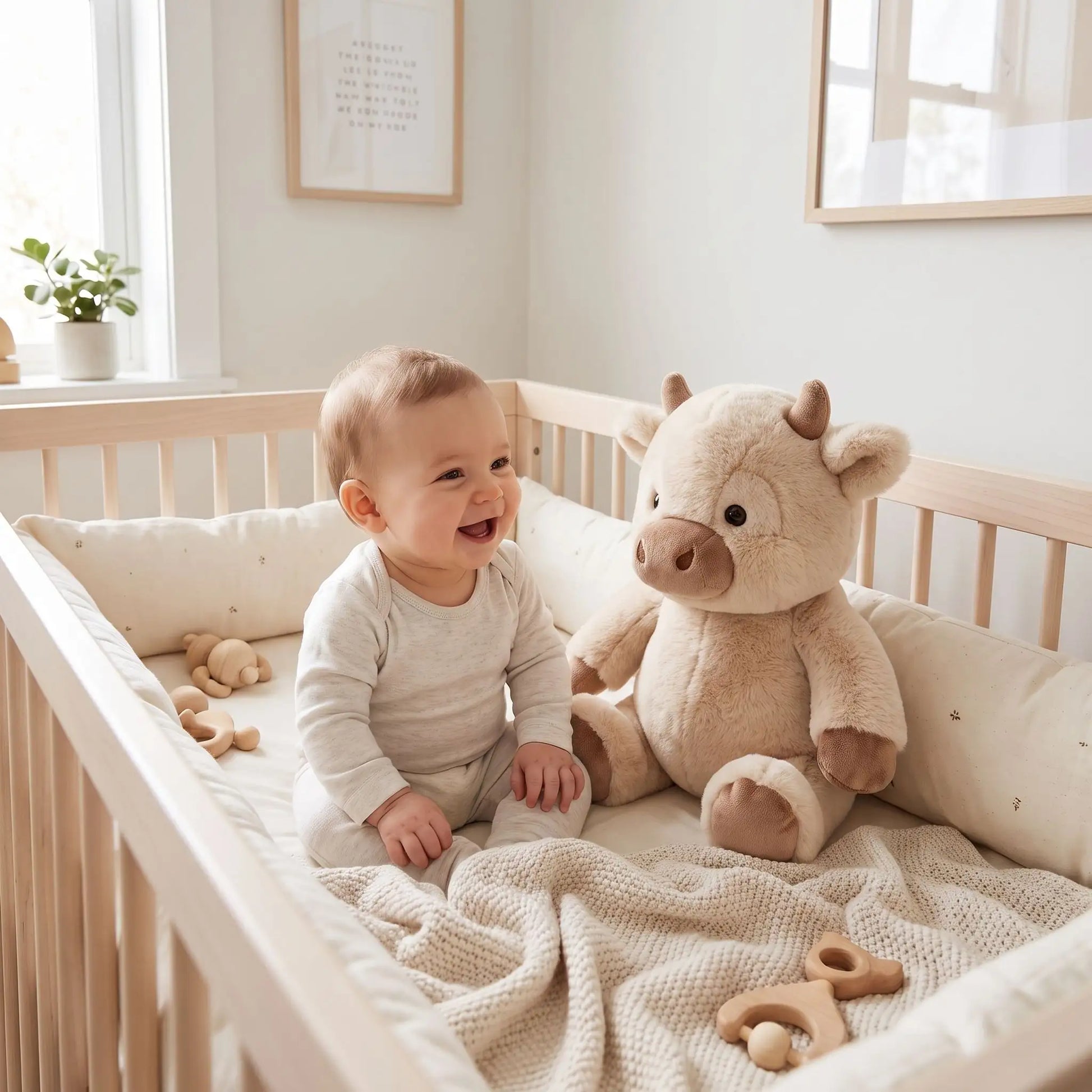 peluche cochon brun bebe joue
