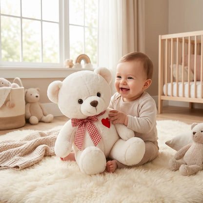 peluche ours douce bebe tapis