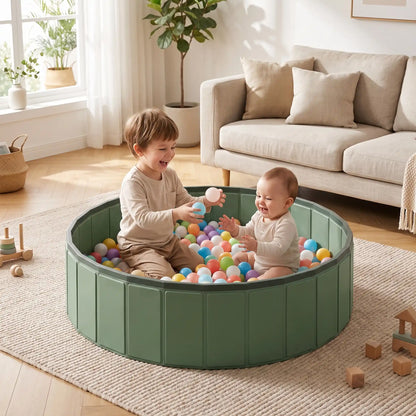 piscine a balle bebe pliable frere joue vert