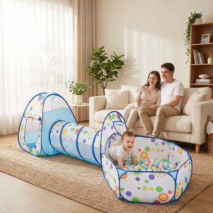 piscine a balle bleu salon famille