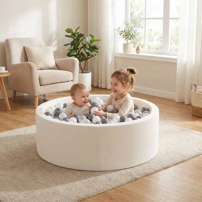 piscine a balle pour bebe mousse blanc