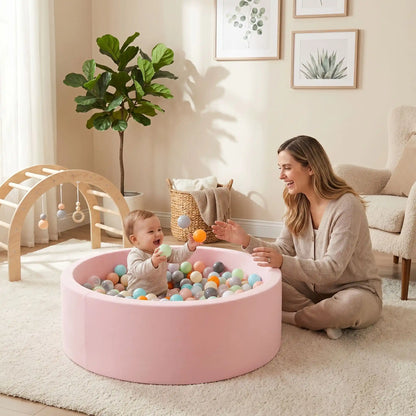 piscine a balle pour bebe mousse rose