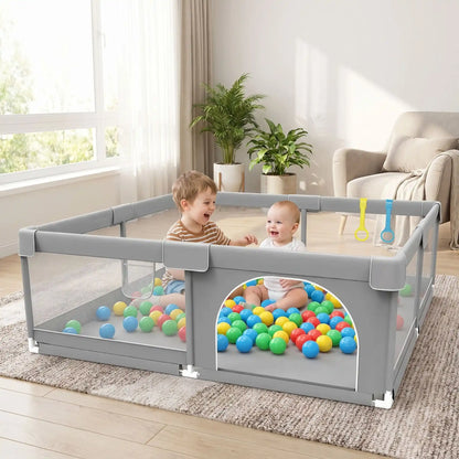 piscine a balles gris frere salon
