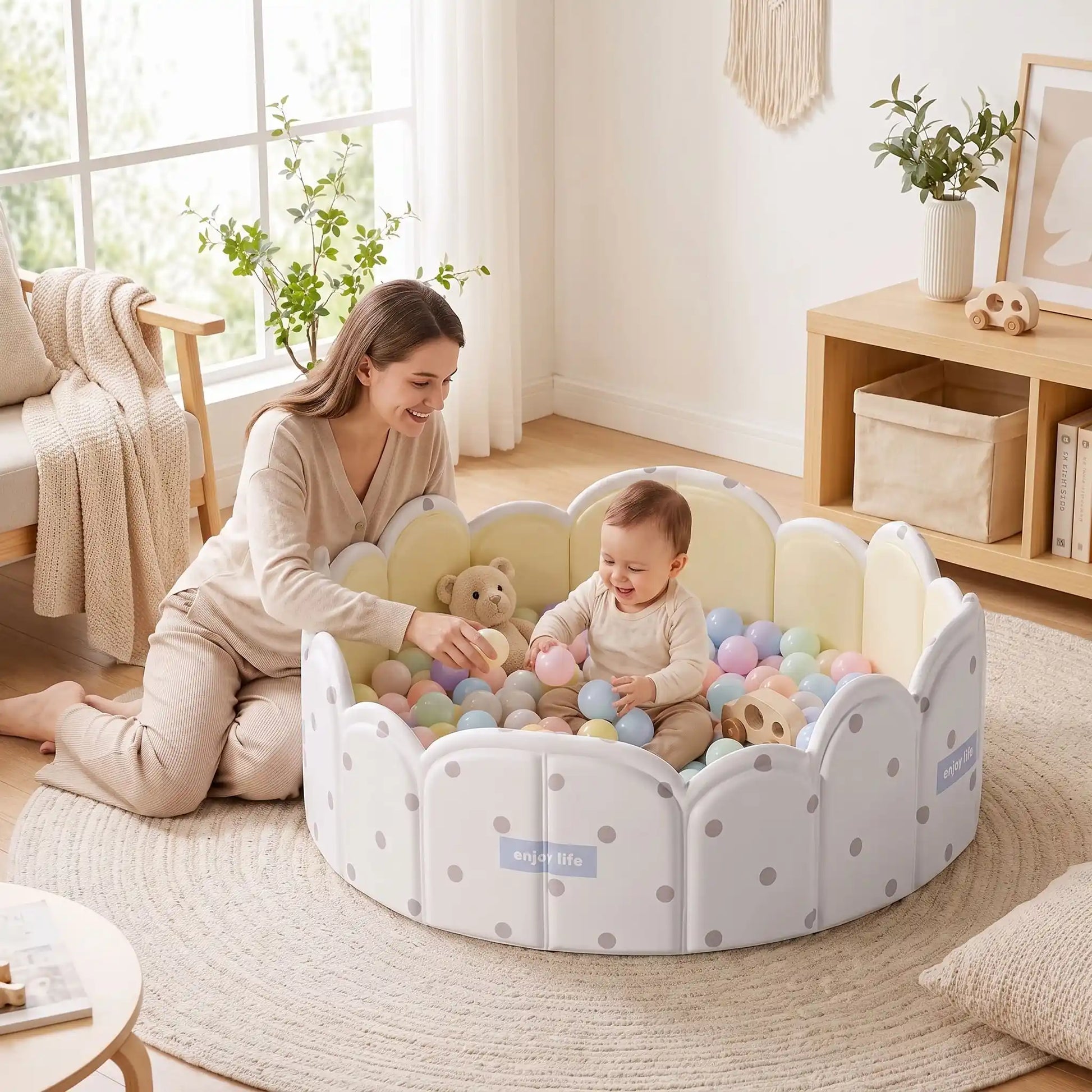 piscine balle bebe pliable maman joue bebe salon