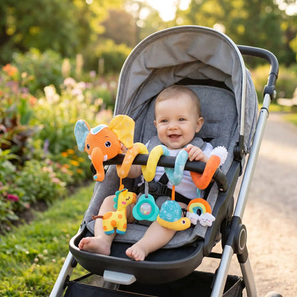 spirale d activite bebe elephant orange
