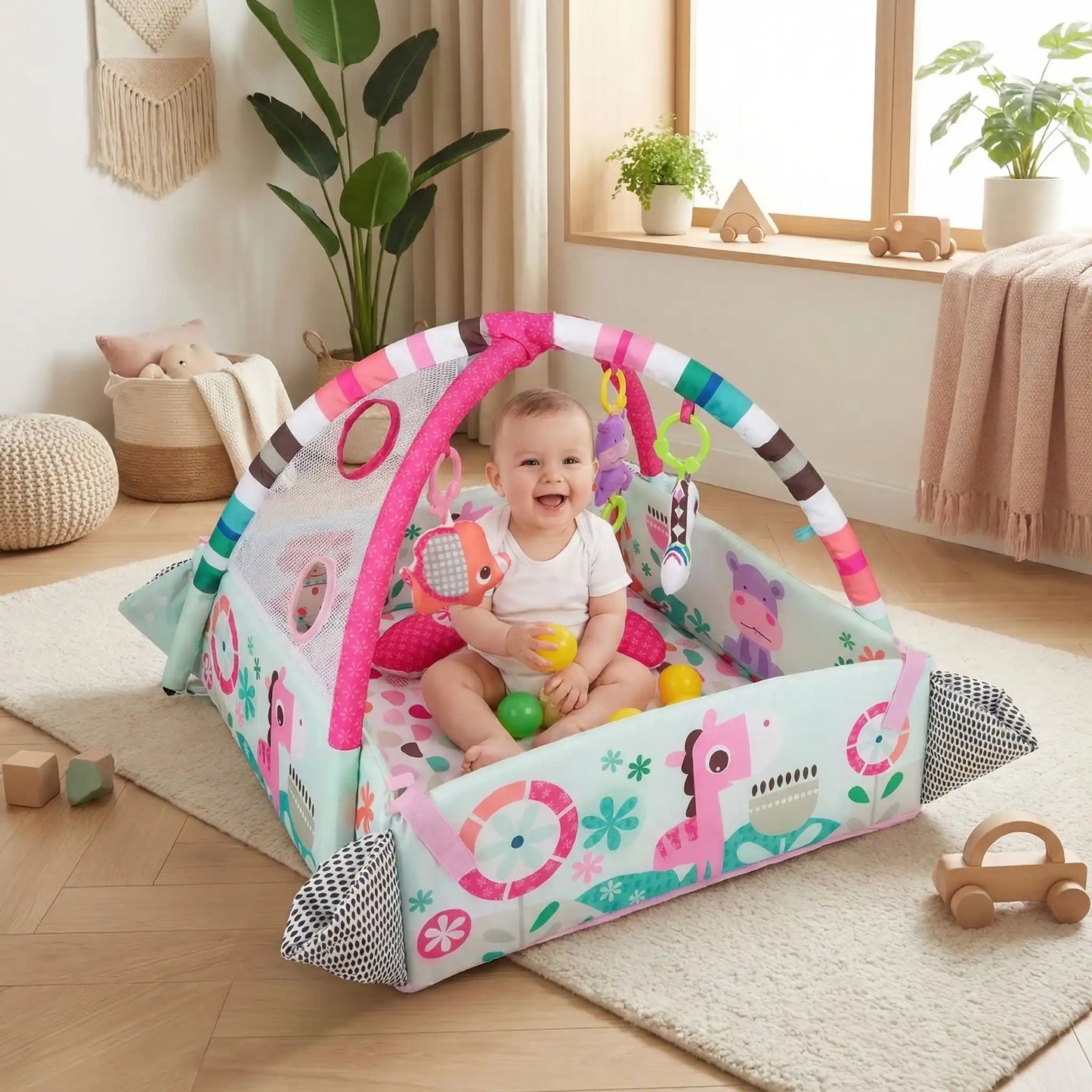 tapis bebe eveil bebe joue salon