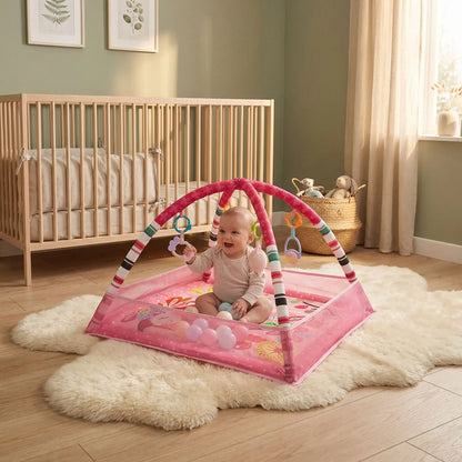 tapis d eveil bebe rose bebe joue