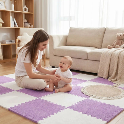 tapis de jeu assis soeur bebe