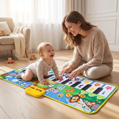 tapis deveil musical bebe sensoriel maman joue bebe
