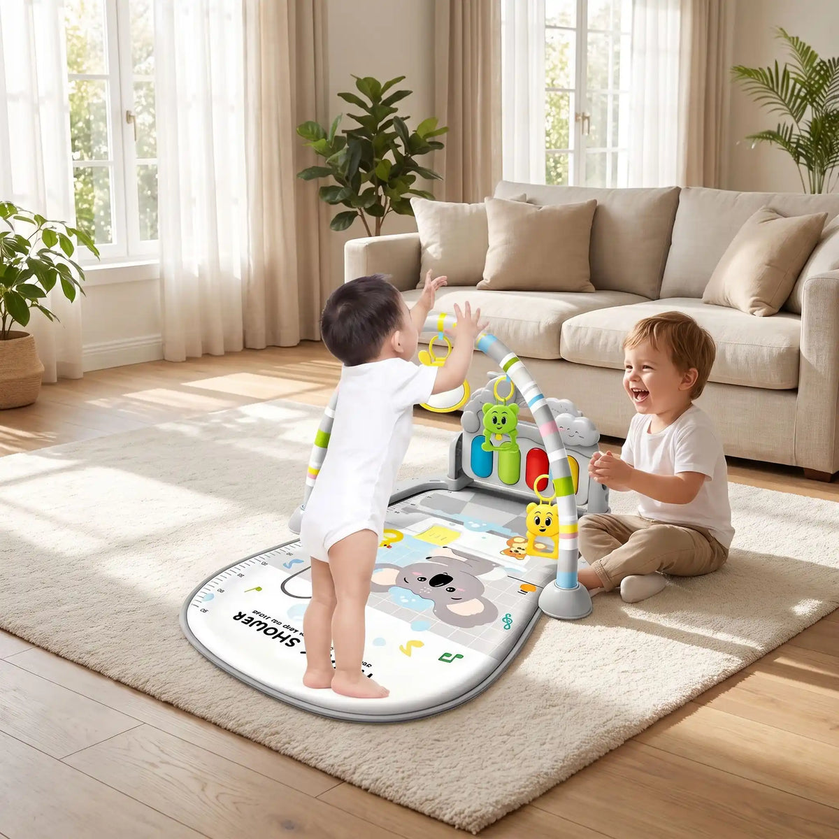 Tapis d'éveil rose | Musical Sensoriel