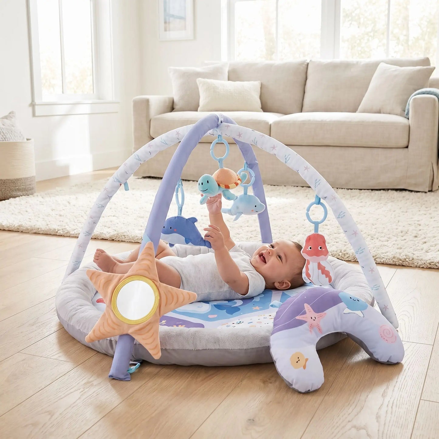 tapis d eveil xxl securise bebe joue ocean