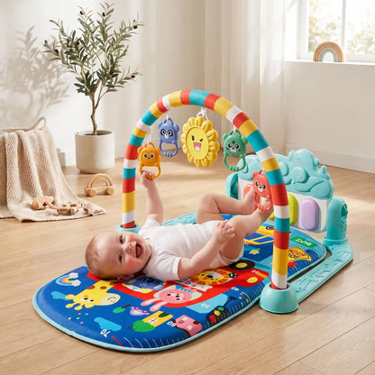 tapis musical bebe piano joue bebe bleu