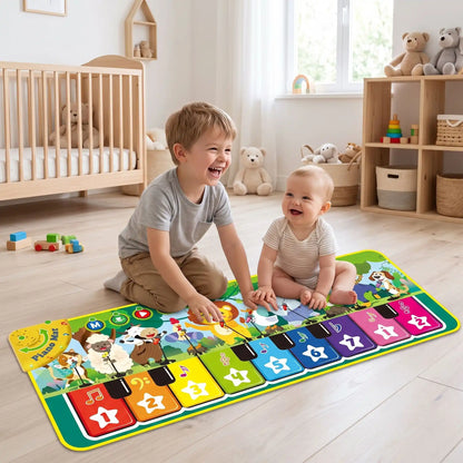 tapis musical bebe sensoriel frere joue bebe chambre