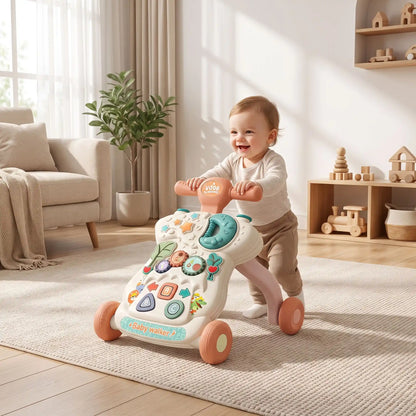 trotteur 3 en 1 evolutif bebe joue rose salon