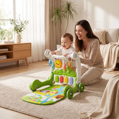 trotteur bebe joue maman vert salle