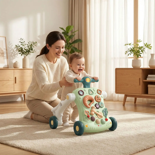 trotteur bebe special vert